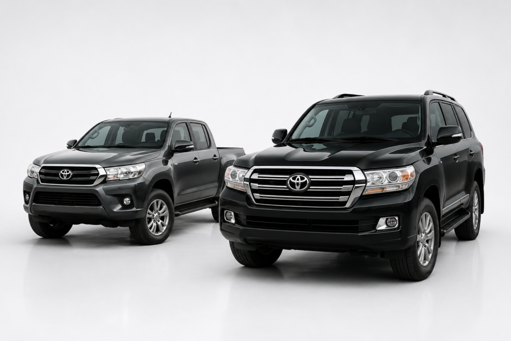 Toyota Hilux en Toyota Land Cruiser voor originele en aftermarket 4×4- en SUV-onderdelen.